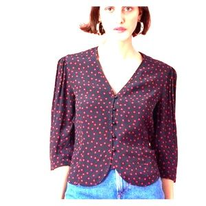 Authentic Bought in Paris Rouje Dalida blouse.